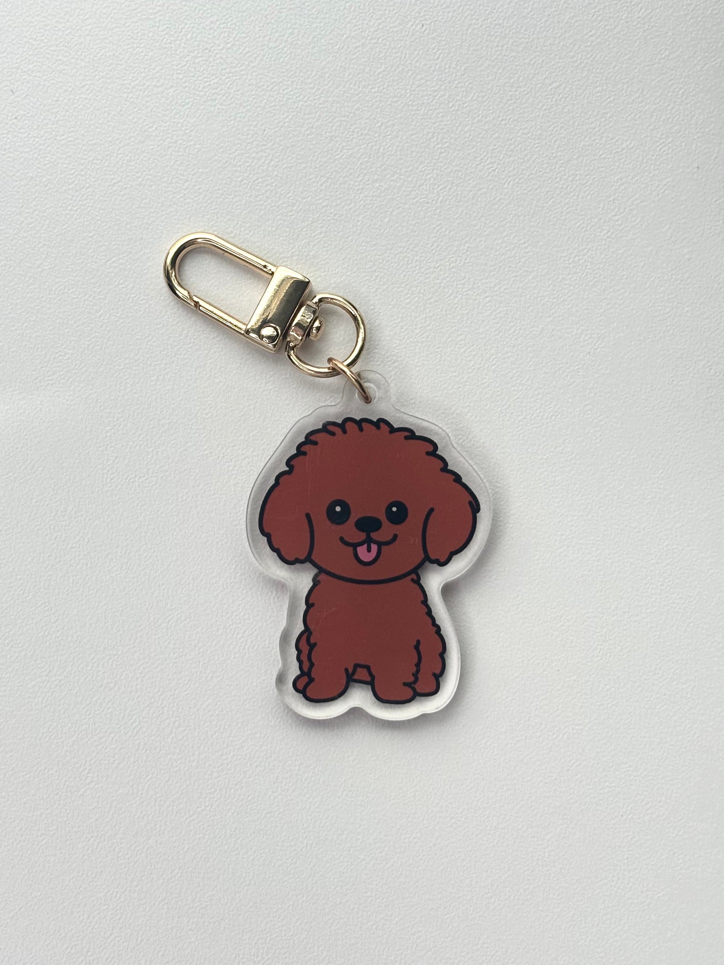 Mini Poodle Keychain