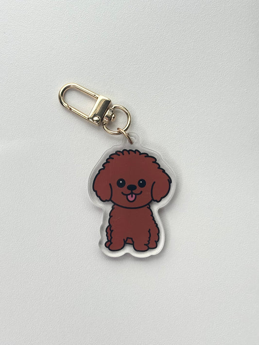 Mini Poodle Keychain